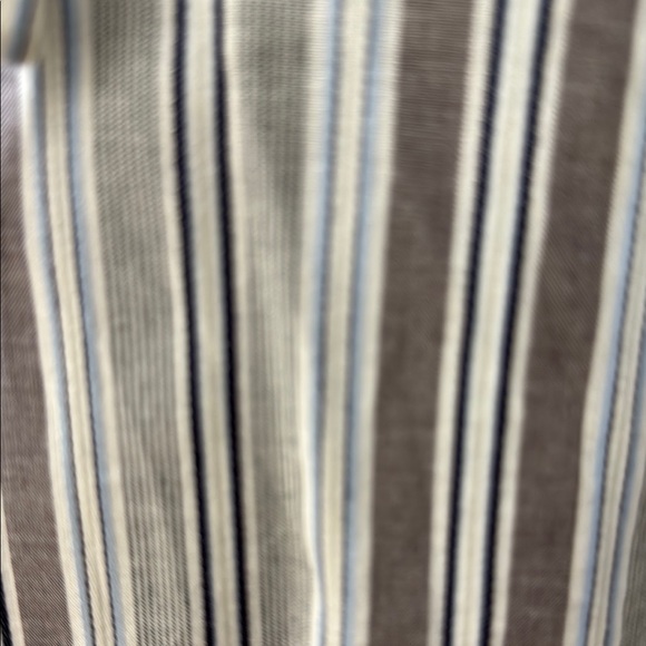 THOMAS DEAN LARGE Men's Striped Button-Up Shirt: EXCELLENT CONDITION - Picture 3 of 5